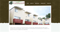 Desktop Screenshot of cedarwoodapartmentsbr.com
